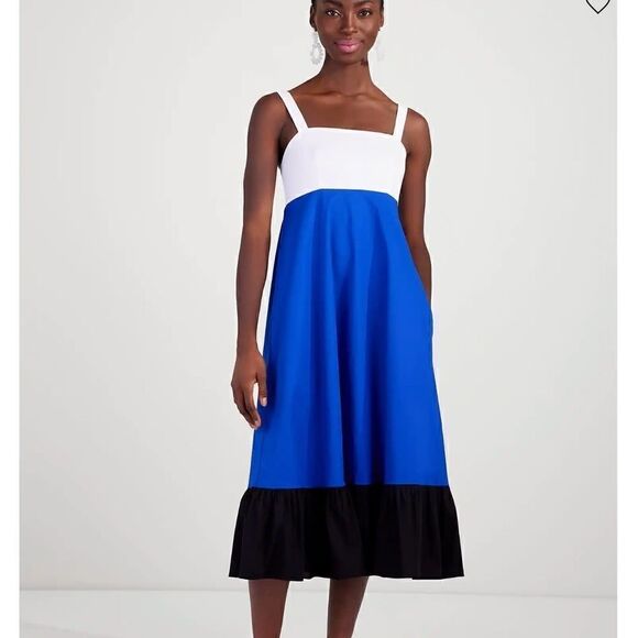 Kate spade Colorblock Al Fresco Midi Dress size XL‎ - Picture 1 of 13